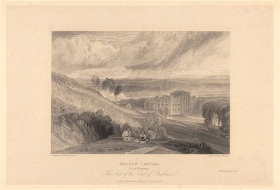 Hylton Castle, County of Durham av Samuel Rawle