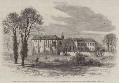Hartlebury Castle, Worcestershire, säte för biskopen av Worcester av Samuel Read
