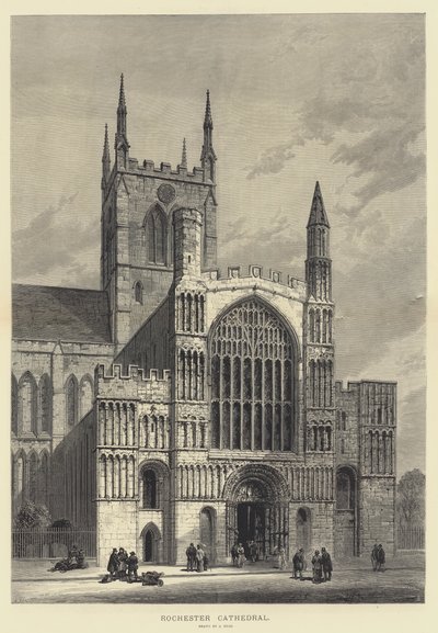 Rochester Cathedral (gravyr) av Samuel Read