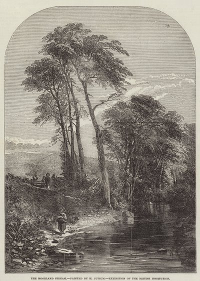 The Moorland Stream, utställning av den brittiska institutionen av Samuel Read