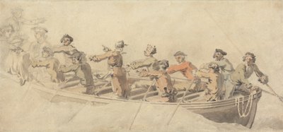 En skeppsbåt av Samuel Scott