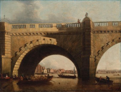 En båge av Westminster Bridge, London av Samuel Scott