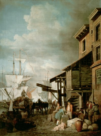 Custom House Quay av Samuel Scott
