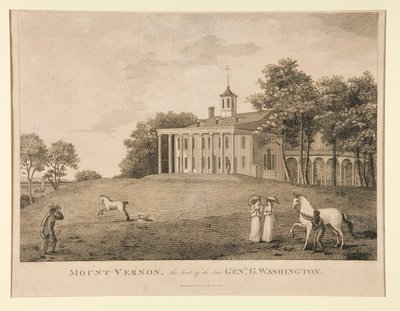 Mount Vernon, sätet för den sene genl. Washington av Samuel Seymour