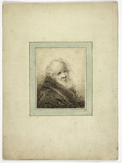 Byst av gammal man av Samuel Shelley