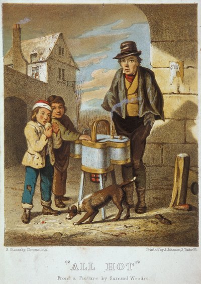 "All Hot", Cries of London, 1804 av Samuel Stanesby
