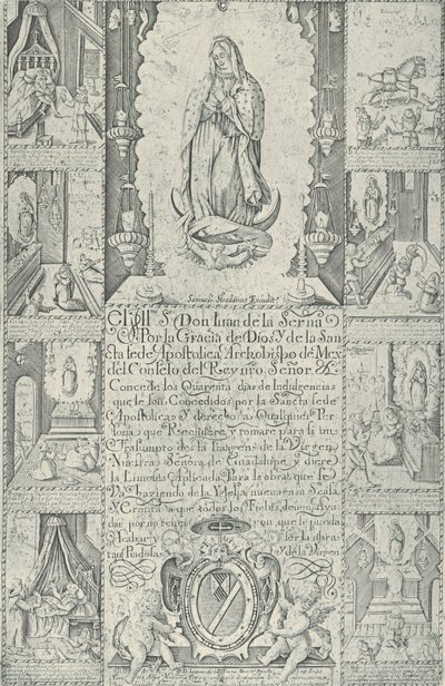 Avlat för donation av allmosor till byggandet av en kyrka till..., 1608 faksimil 1930-40. av Samuel Stradanus