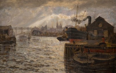 The Tyne with High Level Bridge, 1920 av Samuel Sykes
