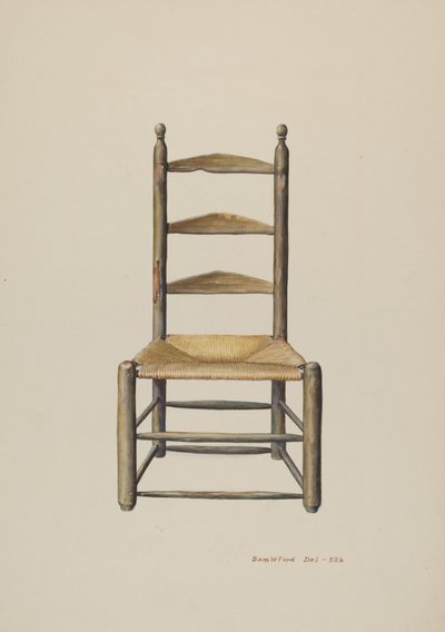 Pennsylvania Ladder Back Chair av Samuel W. Ford