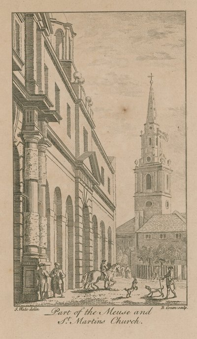 En del av Meuse och St Martins kyrka av Samuel Wale