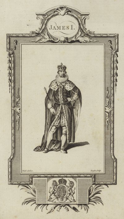 Porträtt av Jakob I av Samuel Wale