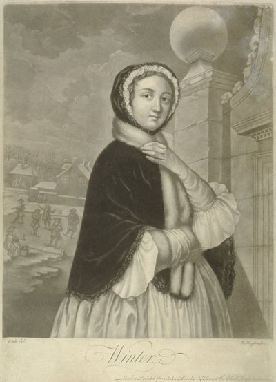 Vinter (mezzotint) av Samuel Wale