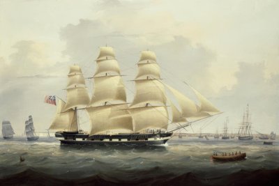 En brittisk köpman utanför sydkusten av Samuel Walters