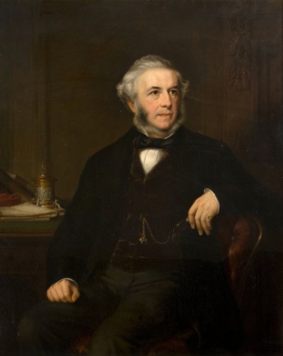 Porträtt av George Richards Elkington 1800-1865, 1865. av Samuel West
