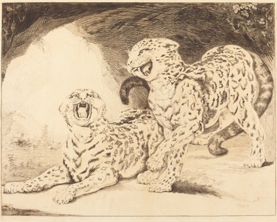 Leoparder av Samuel William Reynolds I after James Northcote
