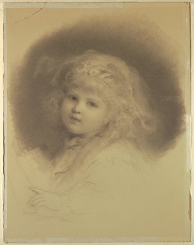Porträtt av en ung flicka av Samuel Worcester Rowse