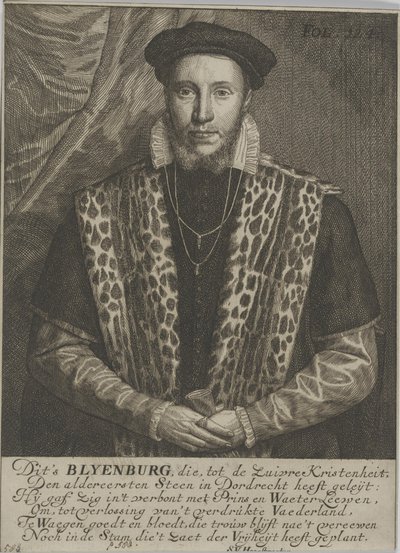 Porträtt av Adriaan van Blyenburg, herre av Schobbeland av Samuel van Hoogstraten