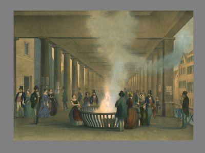 Sprudeln i Carlsbad, 1800-talet. av Sandman
