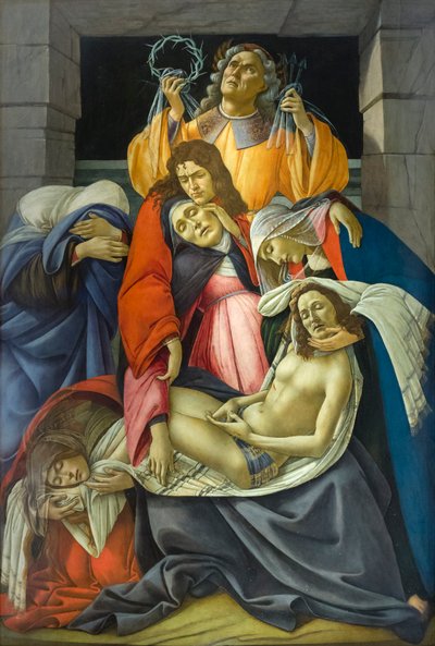 Den döde Kristus sörjde av Sandro Botticelli