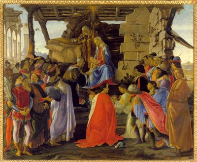 Tillbedjan av magi av Sandro Botticelli