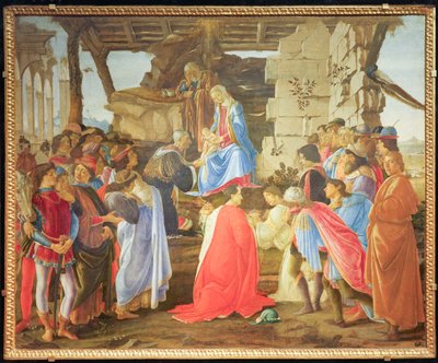 Tillbedjan av de tre vise männen av Sandro Botticelli