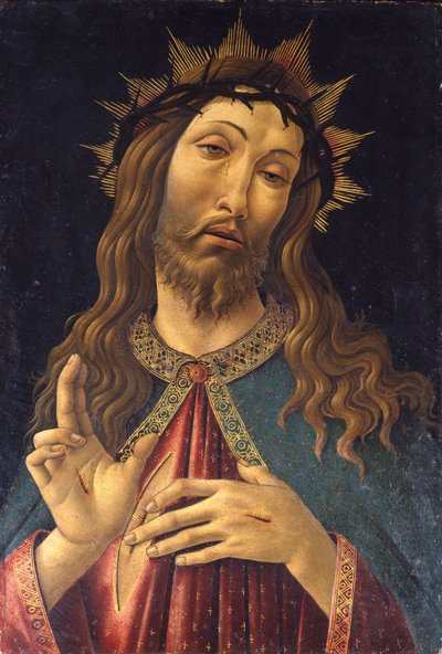 Kristus krönt med törnar, ca. 1500 av Sandro Botticelli