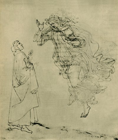 Dante och Beatrice, 1492-1495, 1943. av Sandro Botticelli
