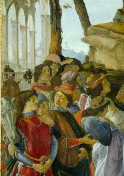 Tillbedjan av Magi av Sandro Botticelli