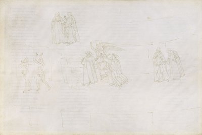 Teckningar till Dantes ”Den gudomliga komedin” (Purgatorio 17) av Sandro Botticelli
