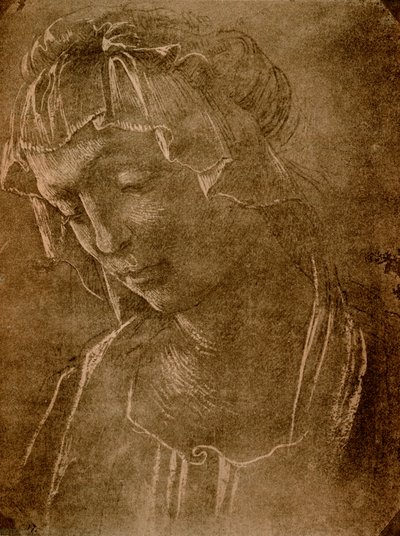Kvinnligt huvud av Sandro Botticelli