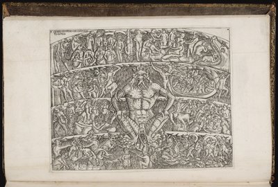 Illustration till Dantes inferno av Sandro Botticelli