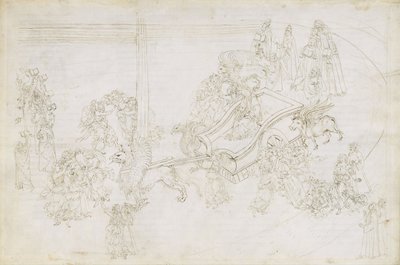 Illustration till den gudomliga komedin av Dante Alighieri Purgatorio 31, 1480-1490 av Sandro Botticelli