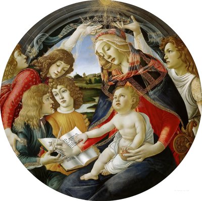 Italienska: Madonna av Magnificat Madonna av Magnificat av Sandro Botticelli