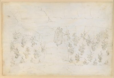 La Divina Commedia, Inferno XXVII: Helvetets åttonde krets (Malebolge), 8:e bolgia: Straffet för de falska rådgivarna; samtal med Guido da Montefeltro av Sandro Botticelli