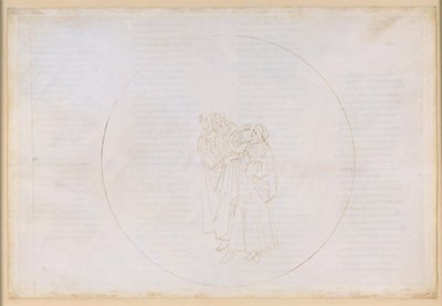 La Divina Commedia, Paradiso XII. Den fjärde planetsfären (solhimlen): Fransiskanen Bonaventura prisar den helige Dominikus liv och verk och kritiserar splittringen inom sin egen orden av Sandro Botticelli