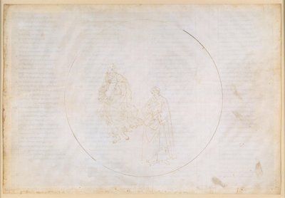La Divina Commedia, Paradiso XVI. Den femte planetsfären (Mars himmel): Cacciaguida beklagar det moraliska förfallet i Florens av Sandro Botticelli