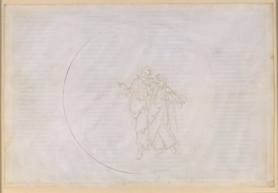 La Divina Commedia, Paradiso XV. Den femte planetsfären (Mars himmel): Cacciaguida, stamfader till familjen Alighieri, berättar för Dante om sina förfäder i det gamla Florens av Sandro Botticelli