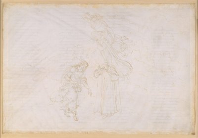 La Divina Commedia, Paradiso XXVII. Åttonde sfären (faststjärnhimlen): Petrus håller en straffpredikan mot det fördärvade påvedömet; uppstigning till kristallhimlen, det ”Primum Mobile” av Sandro Botticelli