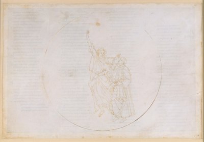 La Divina Commedia, Paradiso X. Uppstigningen till den fjärde planetsfären (solhimlen): Thomas av Aquinos ljus visar Dante de visas himmel av Sandro Botticelli