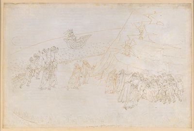 La Divina Commedia, Purgatorio III. Förpurgatoriet (Öring): De exkommunicerade avlidnas botgöring; samtal med Manfred von Hohenstaufen av Sandro Botticelli