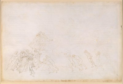 La Divina Commedia, Purgatorio VI. Förpurgatoriet, mellersta zonen: De som försummat sina plikter och dött till följd av ett våldsdåd; samtal med Sordello av Sandro Botticelli