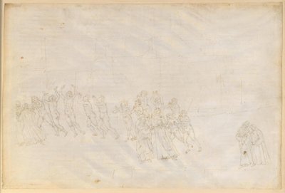 La Divina Commedia, Purgatorio XVI. Purgatoriets tredje ring: De häftiga personernas botgöring; Dantes samtal med Marco Lombardo av Sandro Botticelli