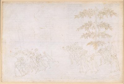 La Divina Commedia, Purgatorio XXIII. Purgatoriets sjätte ring: De frossarnas botgöring; mötet med Forese Donati av Sandro Botticelli