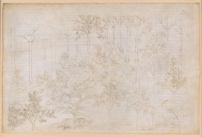 La Divina Commedia, Purgatorio XXXIII. Det jordiska paradiset: Beatrice i dygdernas krets; avfärd; Dantes bad i floden Eunoe av Sandro Botticelli