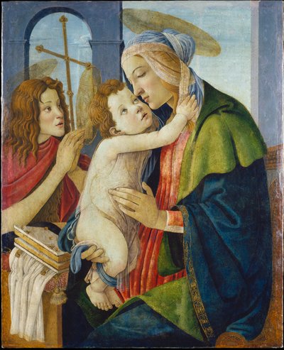Madonna med barnet och den lille Johannes av Sandro Botticelli