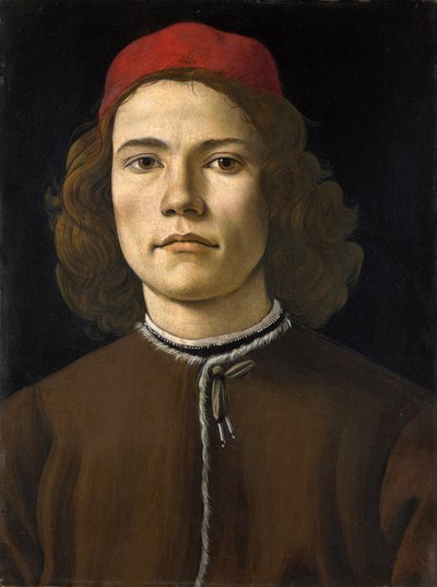 Porträtt av en ung man av Sandro Botticelli