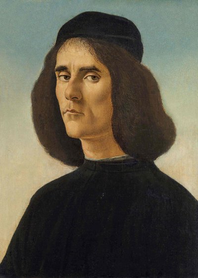 Porträtt av Michael Tarchaniota Marullus, ca. 1500 av Sandro Botticelli