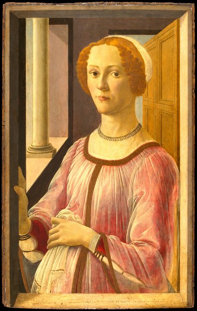 Porträtt av Smeralda Bandinelli av Sandro Botticelli