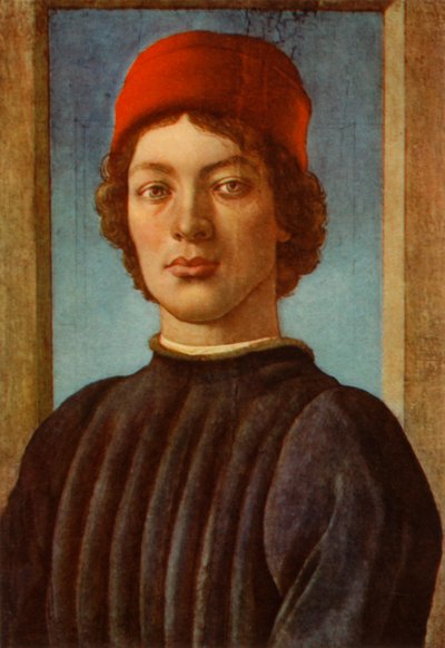 Porträtt av en ungdom, c1485, 1937. av Sandro Botticelli