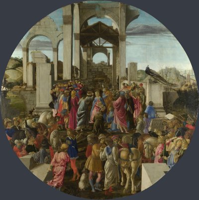 Konungarnas tillbedjan, ca 1470-1475 av Sandro Botticelli